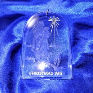 Hallmark Christmas keepsake Ornament 1981 Acrylic Shepherd & Flock